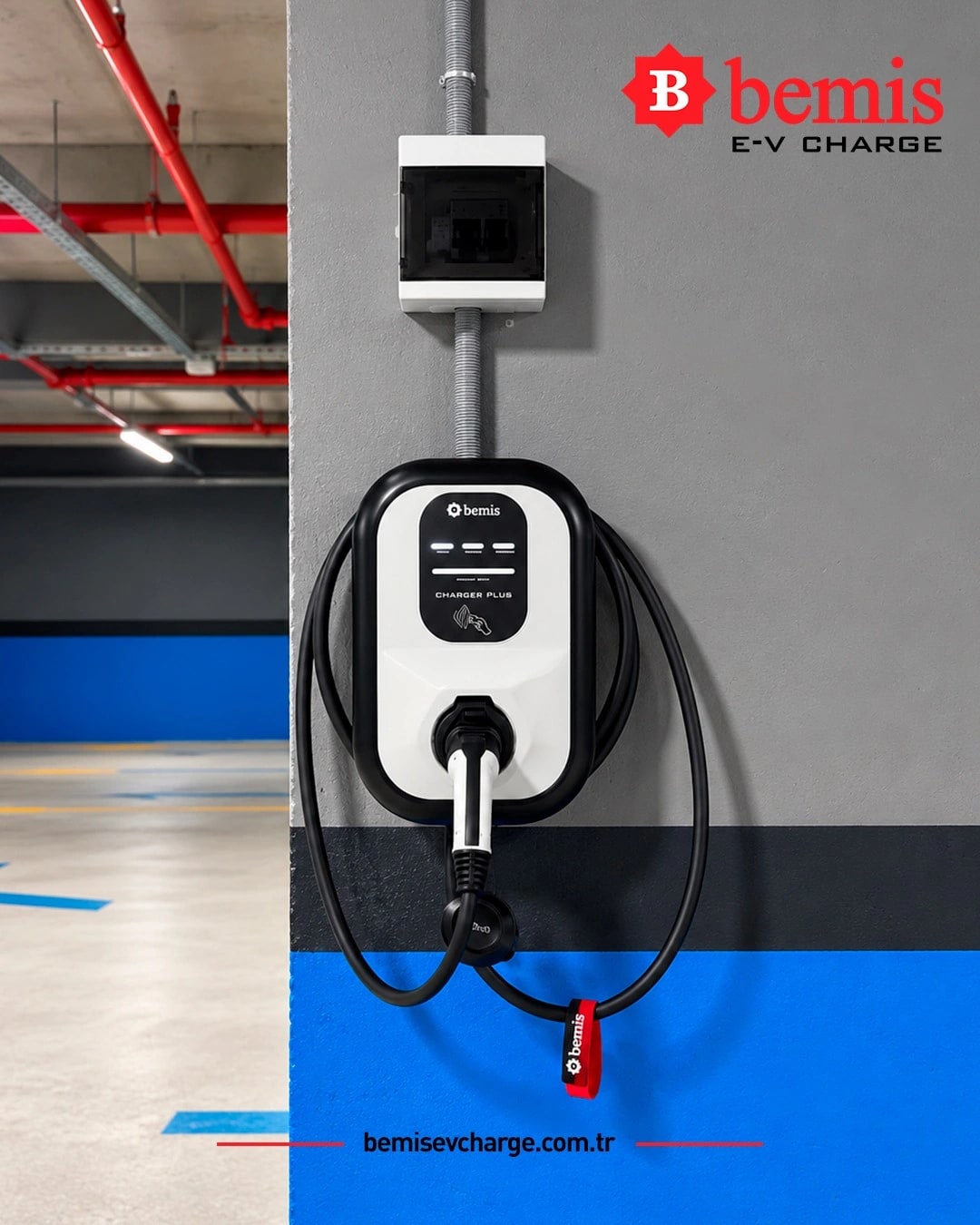 Bemis E-V Charge elektrikli araç şarj istasyonu referans projesi